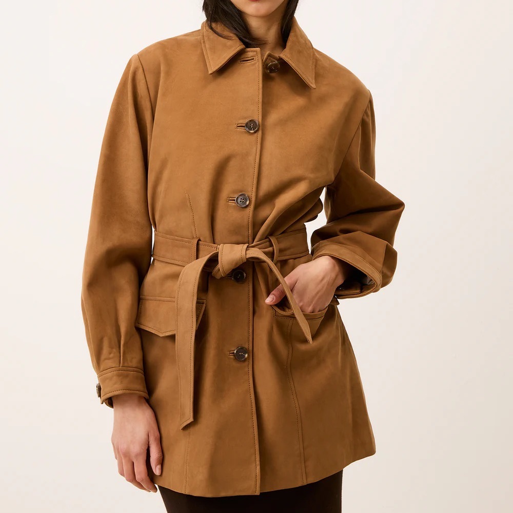 Rouje Tan Leather Jacket